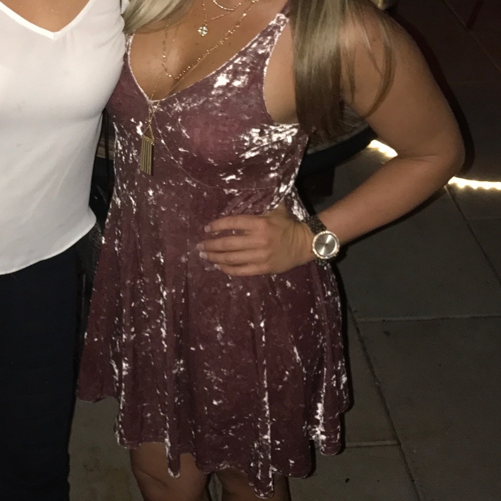 Velvet Pink Dress